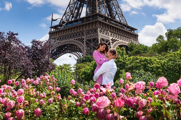 Paris Eiffel Tower Wedding Vows Renewal Ceremony with Photo Shoot