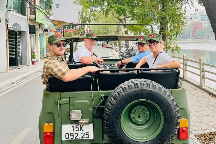 Hanoi City Jeep Tour Half-day: Food, Culture & Fun (4 hours)