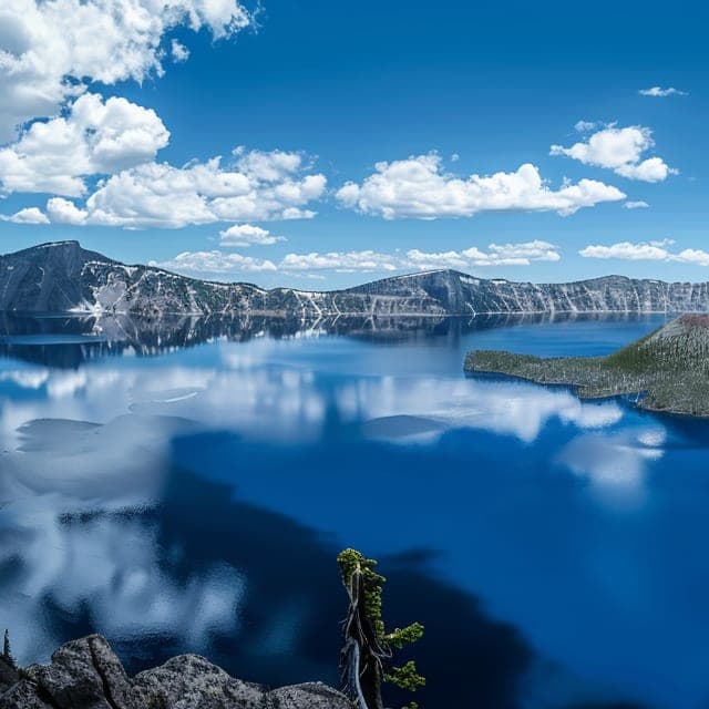 Picture of Crater Lake, Oregon, USA