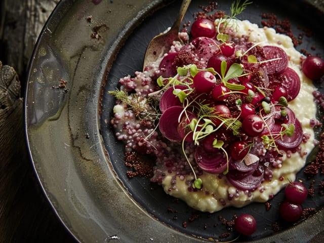 A picture of Rødgrød med Fløde