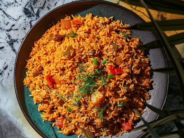 A picture of Jollof Rice
