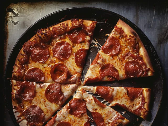 A picture of New York-style Pizza